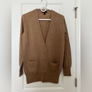 J.Crew Camel Tan Merino Wool Cardigan